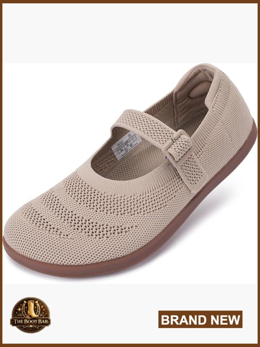 Barefoot Mary Jane Flats - Wide Toe Box, Zero Drop Sole, Adjustable Strap